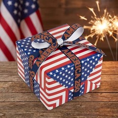 YKW 6 Pack Patriotic Ribbon for America 250th Anniversary, 5/8 Inch x 18 Yards