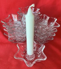 Wedding Decor Candle Holders Star & Round Set of 17