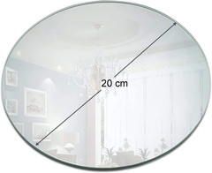 2 Pieces Table Centerpieces with Rounded Edge Wedding Decorations round Mirror T