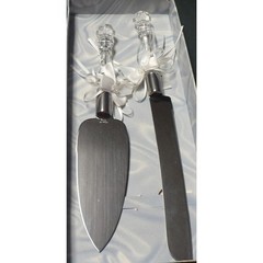 Treasure Masters Classics Bridal Guest Register Pen & Cake Server Set Stainless