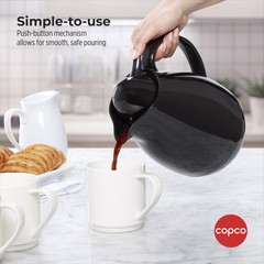 Copco Insulated Chloe Carafe Large Capacity For Serving 1 Quart Black 5293755