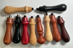 Medium Ball-top style Wood Wax Seal Stamp Handles Lot of 10 *read*