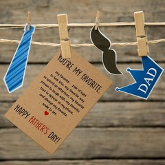Fathers Day Card for Husband – Funny Fathers Day Cards from Wife, Fiancee – H…