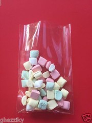 100 – Clear Cellophane Cello Small Treat Candy bags Wedding Candy buffet table