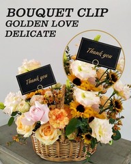 30Pcs Floral Card Holder Picks-Wire Place Card Holder for Wedding-Metal Photo…