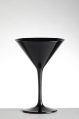 Unbreakable Polycarbonate Black Martini Cocktail Glasses Pack of 6