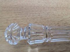 Waterford Crystal Pie Cake Knife Server Utensil Bridal Wedding Signed Mint
