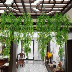 16pcs Artificial Plant Fake Eucalyptus Fern Hanging Flowe Vine Garden Home Decor