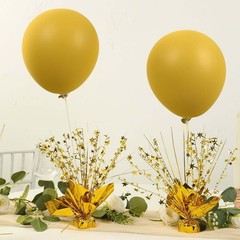 6 GOLD Metallic Star Foil Spray Centerpiece Table Decoration Wedding Party