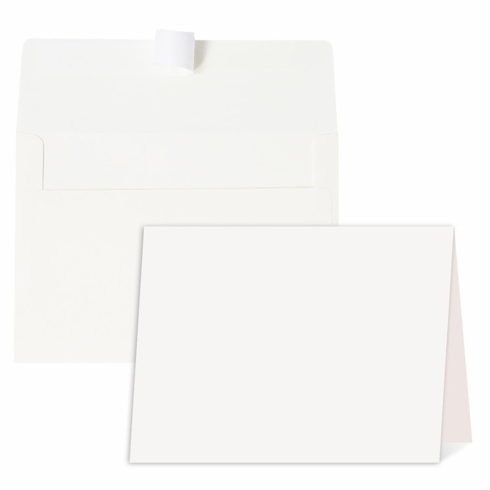 Blank Cards and Envelopes 5×7, 30 30 Pack A7 Envelopes, Cream White