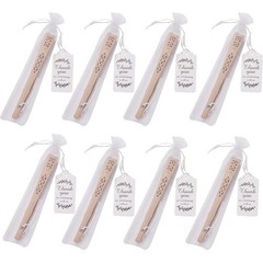 50 Pcs Sandalwood Hand Fans Wedding Favors W/ Organza Bags & Thank You Tags New