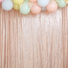 8 feet x 8 feet Sequin Backdrop Curtain Photo Booth Background Party Decorations