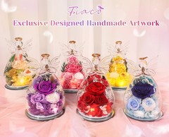 Gifts for 3.86*5.91 inch, Champagne (Rose, Austin, Baby’s Breath, Hydrangea)