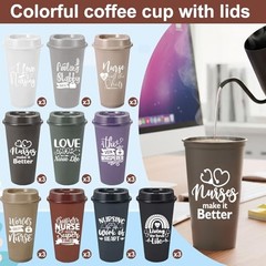 30 Pack Nurse Appreciation Gifts, 16 oz Plastic Tumblers Bulk, Dusty Lovely
