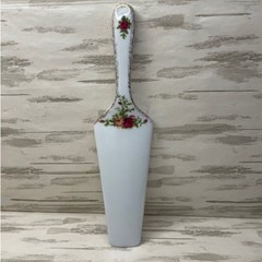Royal Albert Old Country Roses Fine China Cake Pie Server Gold Trim Floral