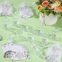 100 Sets Wedding Favors for Guests Wedding Shot Glasses Cheers to Love Acrylic C