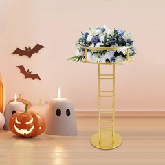 46.65in Gold Metal Large Open Flower Frame,wedding Floral Riser,top Flower Stand