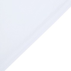 6 ft x 3 ft Matte WHITE Fitted Spandex Half Moon Backdrop STAND COVER Party