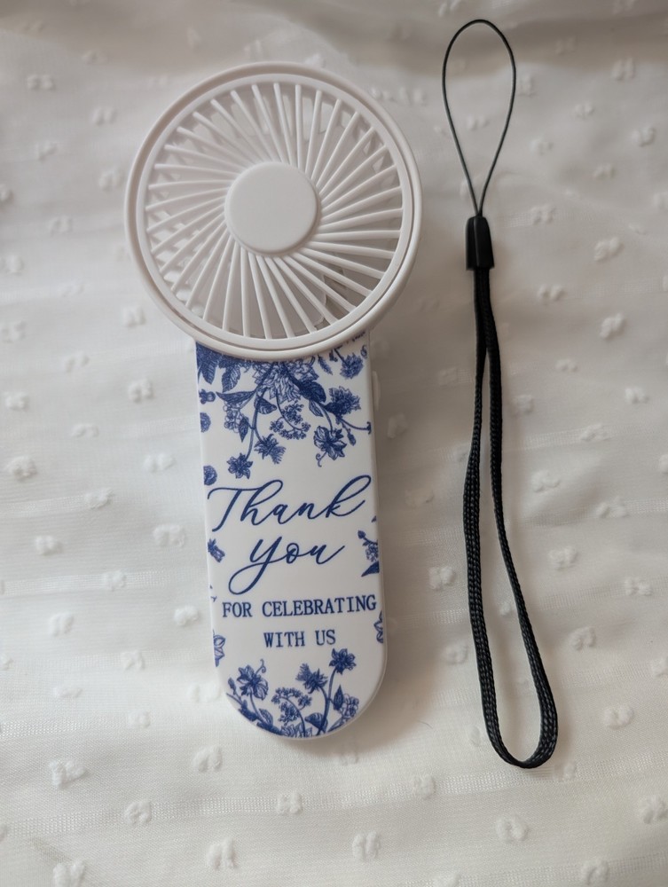Bulk 10 Pcs Portable Wedding Fans Wedding Favors Thank You For Celebrating Fans