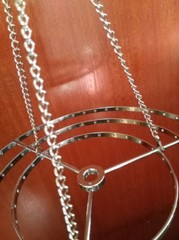 1Pcs Round Hanger Centerpiece Hanging Frame Chandelier Wedding Christmas Party