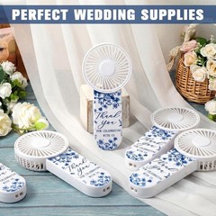Bulk 10 Pcs Portable Wedding Fans Wedding Favors Thank You For Celebrating Fans