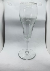 Set of 6 Clear Champagne Flute Glasses 8.5in Tall Classic Wedding Event
