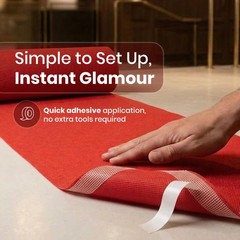 Red Carpet Runner for Party, 3x50ft – Hollywood Red Carpet Roll Out for Special