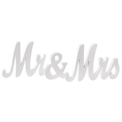 Mr and Mrs Letters Wedding Wooden Sign Party Décor Decoration Table Top Standing