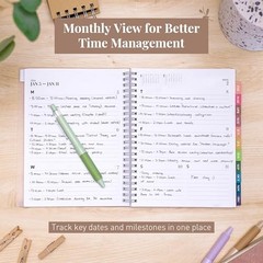 Rileys 2026 Planner, Agenda Planner With Weekly And 2026 (6 x 8-Inches) Black