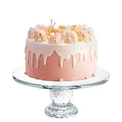 Uten Crystal Glass Cake Stand,Cake Display stand,Dessert Holder -Wedding,Party