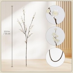 Babys Breath Artificial Flowers,10PCS Realistic Fake Gypsophila Flowers White