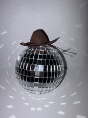 12 pcs 2″ 3″ Mini Cowboy Hat Western Wedding Decoration Brown Black White