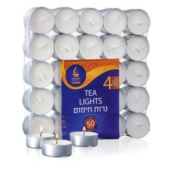 White Tea Light Candles – 50 Pack – Unscented Lights 50 pack,