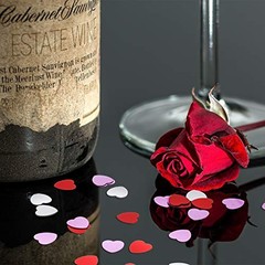 100 Gram Metallic Heart Confetti Heart Sequins for Valentine’s Day Wedding