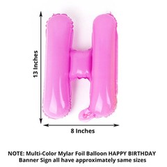 ASSORTED 13″ Happy Birthday Mylar Foil BALLOON BANNER Party Events Decorations