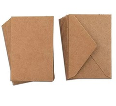 Kraft Mini Envelopes Brown for Gift 4″x2.75″ 100 Pack,