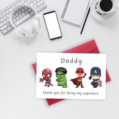 Cute Thank You Card for Daddy, Hilarious Father’s Day Card for Dad, Lovely Da…