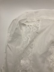 VTG 1950’s Set Of 2 Wedding Or Server Aprons Lace White And Apricot Colors MCM