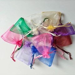 Sheer Organza Gift Bags Drawstring Jewelry Candy Wedding Party Favor Pouches