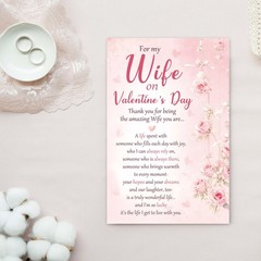 Romantic Valentine’s Day Card for Wife – Heartfelt Greeting from Husband, App…