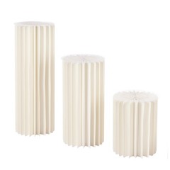 Set of 3 Elegant Bulk Weddings Decoration Table Cylinder Centerpiece Cake Stand