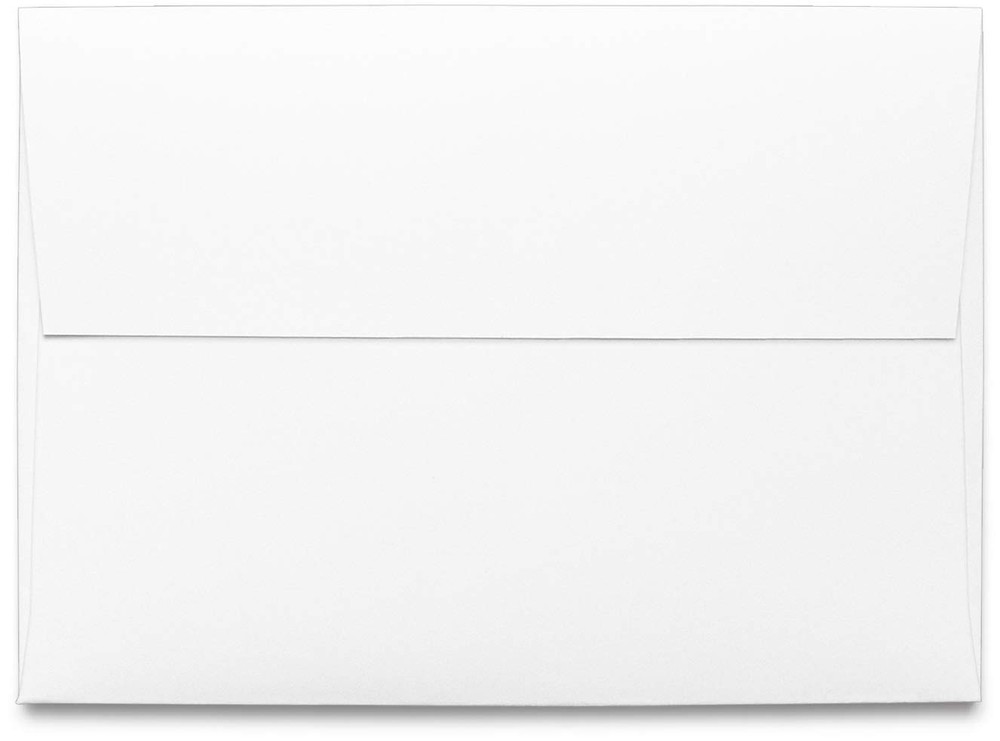 Envelope, A1 White 3 5/8″ x 5 1/8″ Square Flap – 100 3 x 5 1/8″,