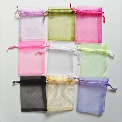Sheer Organza Gift Bags Drawstring Jewelry Candy Wedding Party Favor Pouches