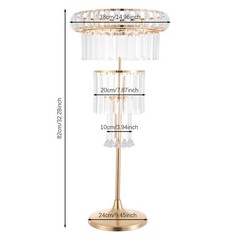 4-Tier Wedding Flower Stand Gold Acrylic Wedding Centerpieces Vases Table Decor