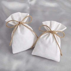 50pcs 9×12-13x18cm Cotton Burlap Jewelry Organizer Wedding Favors Gift Bags NEW