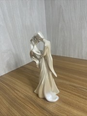 Wilton First Kiss Bride and Groom Wedding Cake Topper Figurine Pearlized White