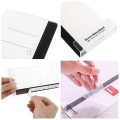 MINSA Fashion Multifunction Utility Acrylic 11.8×3.1×0.8inch, Phone Holder
