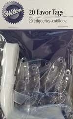 Clear Etched «Thank You» Favor Tags – 20ct.