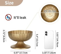NUPTIO Gold Compote Vase 10-Piece Set 5.4″ H Wedding Centerpieces New