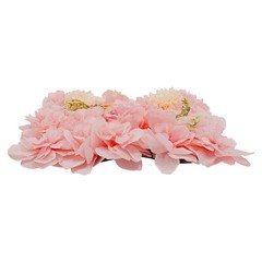 3D Flower Wall Panel-12pcs Artificial Flower Wall Background Silk Rose Wedding